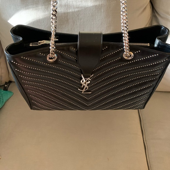 SAINT LAURENT YSL Matelasse Chevron Embellished - Picture 8 of 8